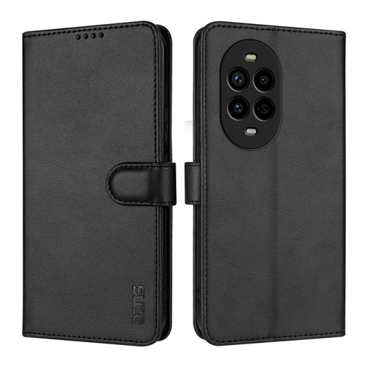 For Huawei nova 13 Pro AZNS Skin Feel Calf Texture Flip Leather Phone Case(Black) by AZNS