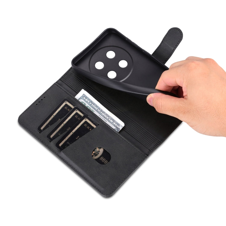 For Honor X60 Pro AZNS Skin Feel Calf Texture Flip Leather Phone Case(Black) by AZNS