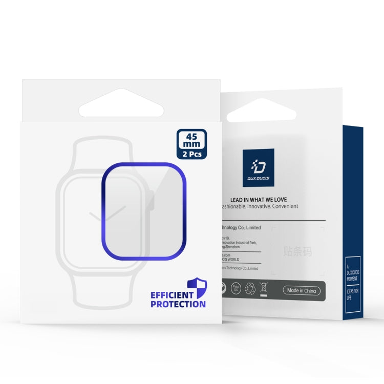 For Apple Watch Series 9 / 8 / 7 45mm DUX DUCIS Pmma Series 3D Surface Composite Soft Watch Film by DUX DUCIS