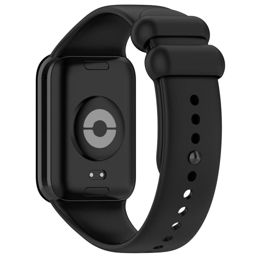For Xiaomi Smart Band 9 Pro / 8 Pro Solid Color Black Buckle Silicone Watch Band(Black) by bashfashion