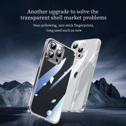 For iPhone 15 SULADA TPU Frame + Tempered Glass Transparent Phone Case(White) by SULADA