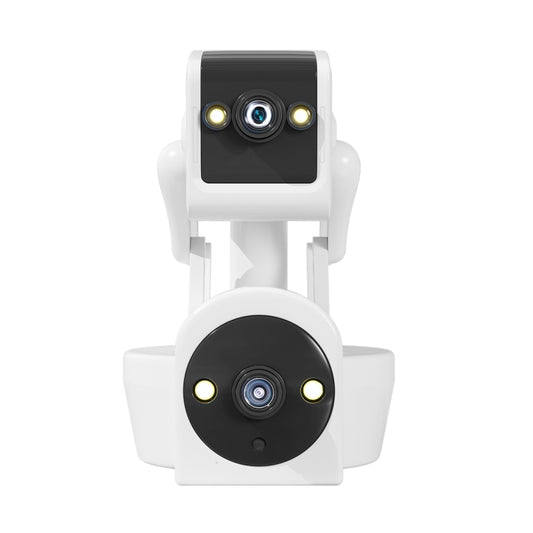 ESCAM PT212 4MP Dual Lens Robot Dog WiFi Camera Supports Cloud Storage/Two-way Audio/Night Vision, Specification:UK Plug by ESCAM