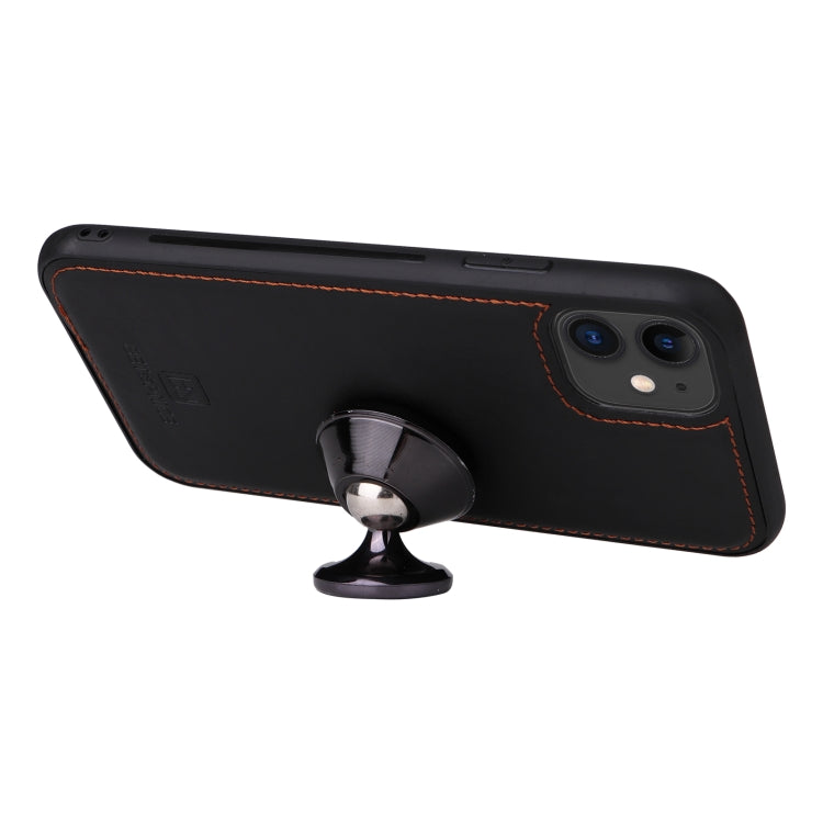 For iPhone 11 BETOPNICE BN-005 2 in 1 Detachable Imitate Genuine Leather Phone Case(Black) by BETOPNICE