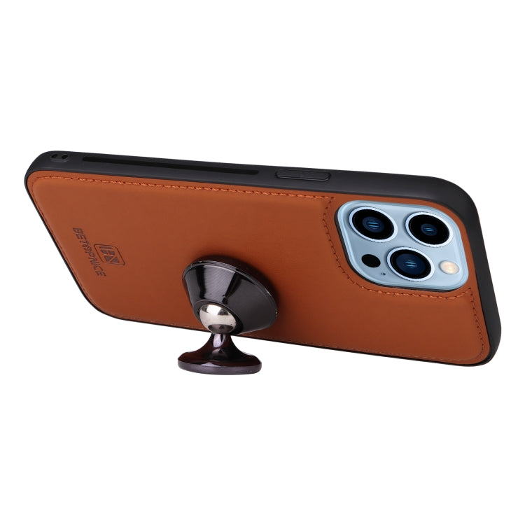 For iPhone 13 Pro Max BETOPNICE BN-005 2 in 1 Detachable Imitate Genuine Leather Phone Case(Brown) by BETOPNICE