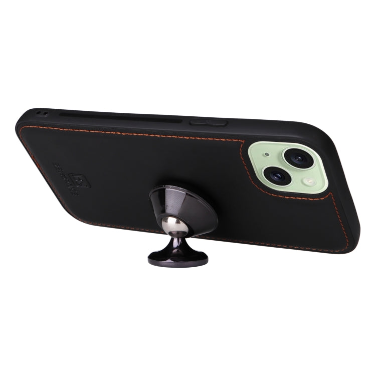 For iPhone 15 Plus BETOPNICE BN-005 2 in 1 Detachable Imitate Genuine Leather Phone Case(Black) by BETOPNICE