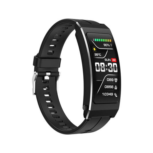 K7 1.14 inch TFT Screen Smart Call Bracelet, BT Call / Heart Rate / Blood Pressure / Blood Oxygen, Strap:Silicone Strap(Black) by bashfashion