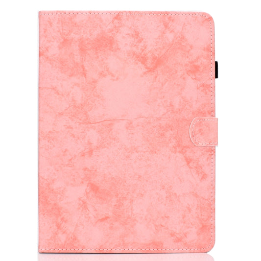For Samsung Galaxy Tab A11 / A9 Marble Style Cloth Texture Smart Leather Tablet Case(Pink) by bashfashion