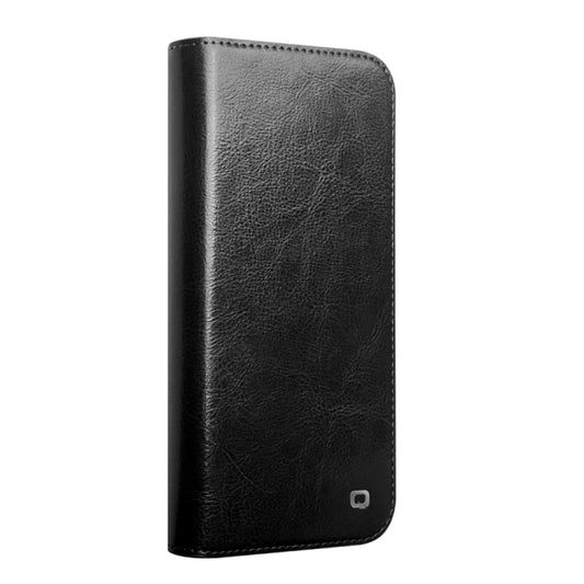 For iPhone 16 Plus QIALINO Classic Genuine Leather Phone Case(Black) by QIALINO