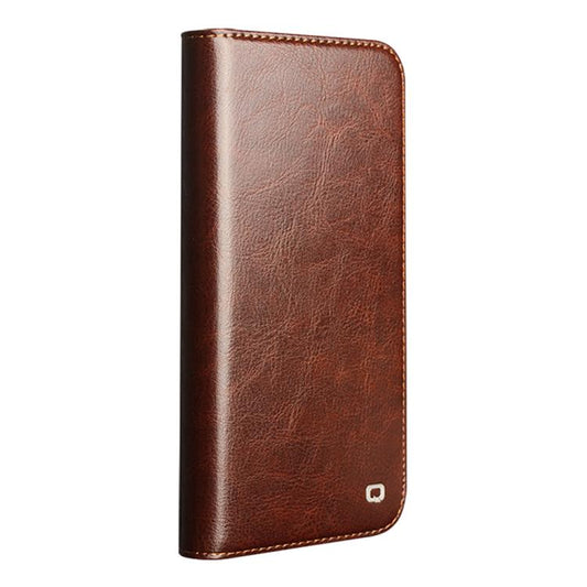 For iPhone 17 QIALINO Classic Genuine Leather Phone Case(Brown) by QIALINO