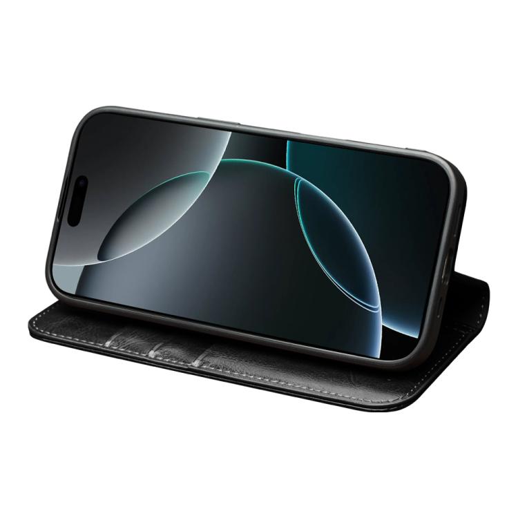 For iPhone 17 Pro Max QIALINO Classic Genuine Leather Phone Case(Black) by QIALINO