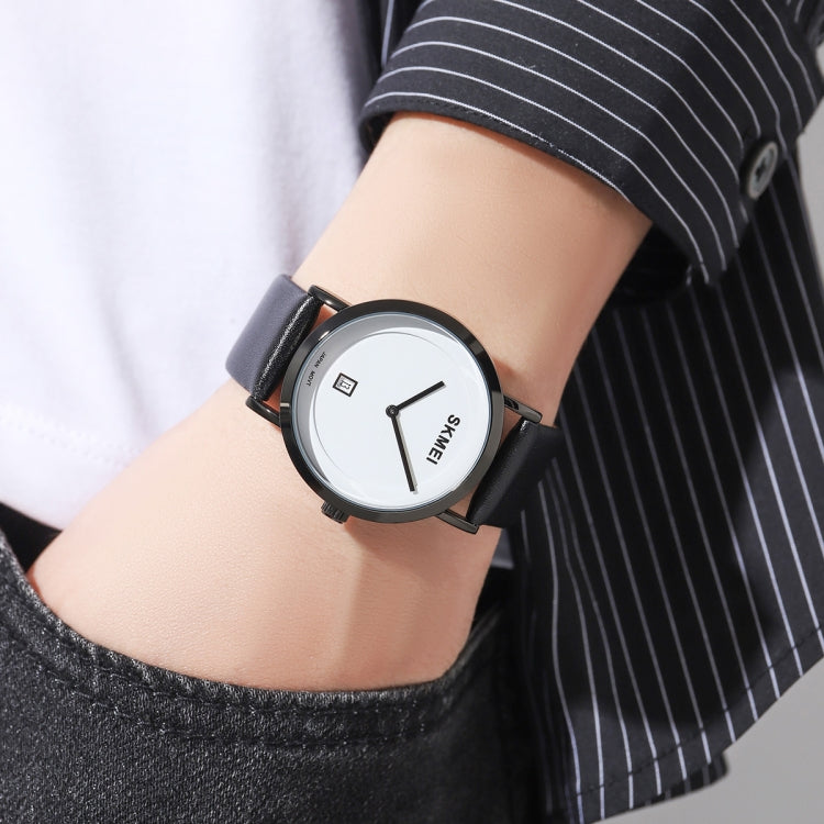 SKMEI 1907 Multifunctional Men 30M Waterproof Fashion Quartz Digital Wrist Watch(Black White) by SKMEI