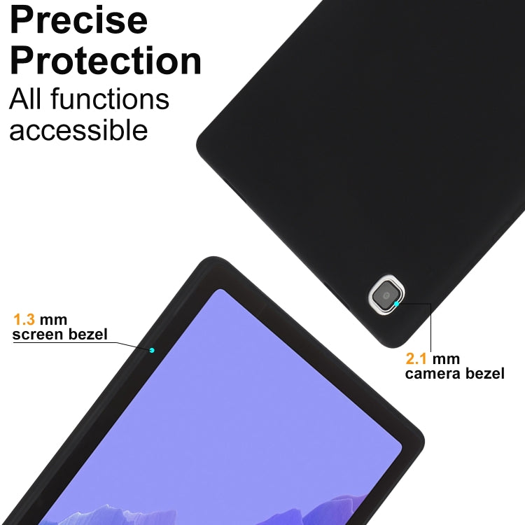 For Samsung Galaxy Tab S6 Lite P610 Oil Spray Skin-friendly TPU Tablet Case(Black) by bashfashion