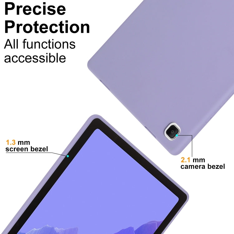 For Samsung Galaxy Tab S6 Lite P610 Oil Spray Skin-friendly TPU Tablet Case(Purple) by bashfashion