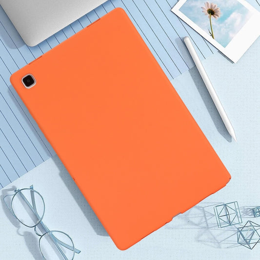 For Samsung Galaxy Tab S9 Oil Spray Skin-friendly TPU Tablet Case(Orange) by bashfashion