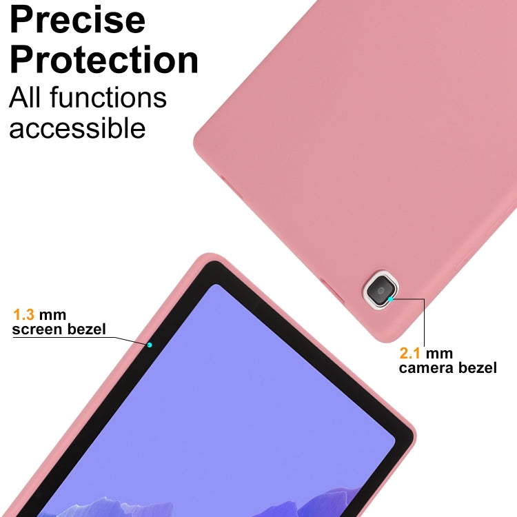 For Samsung Galaxy Tab A8 X200 Oil Spray Skin-friendly TPU Tablet Case(Pink) by bashfashion