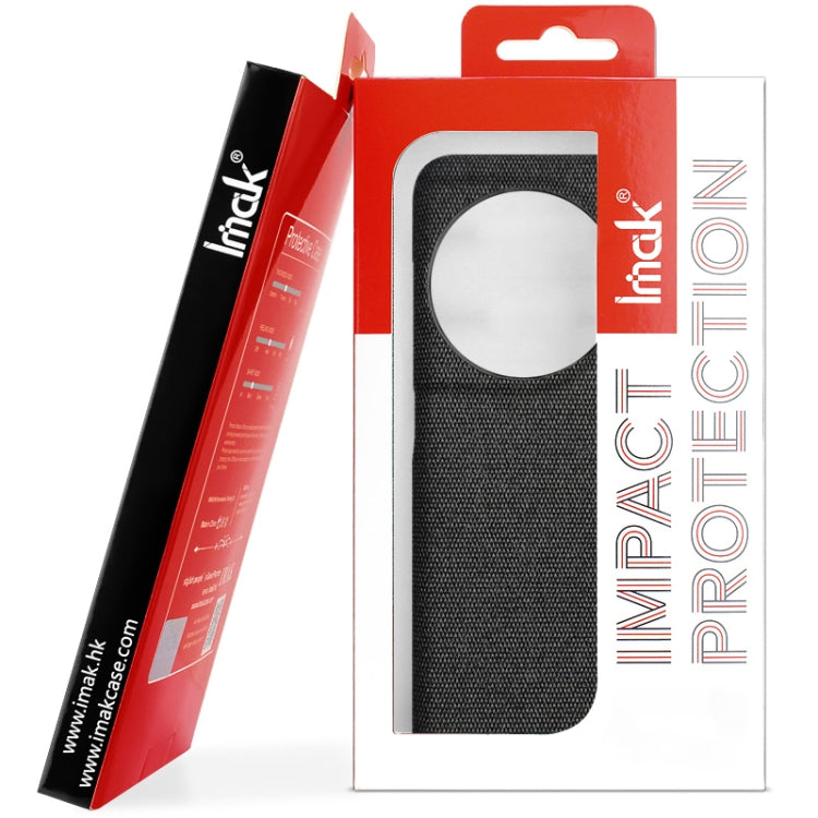 For Huawei Pura 70 Pro / 70 Pro+ imak Ruiyi Series Cloth Texture PU + PC Phone Case(Dark Grey) by imak