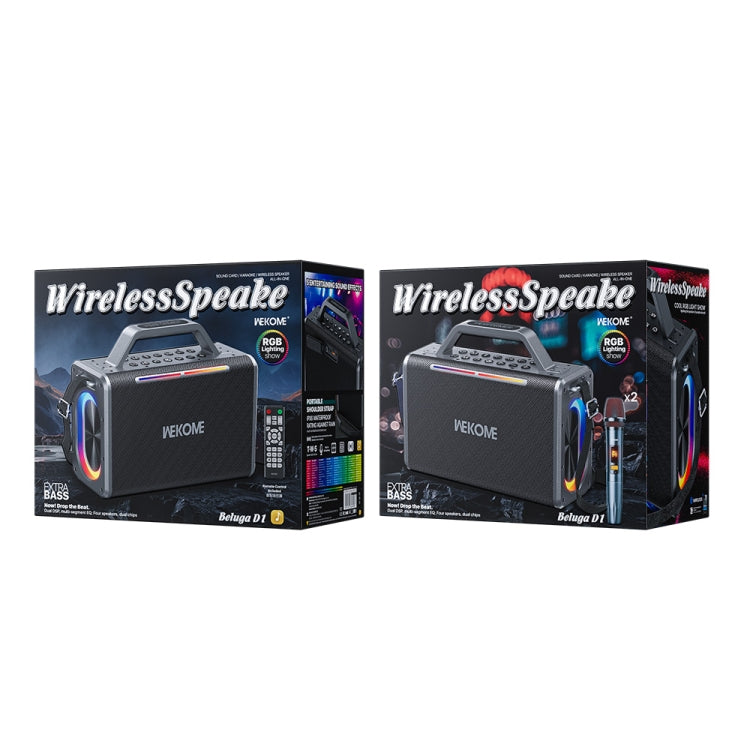 WK Beluga D1 Performer Outdoor Portable Bluetooth Speaker(Black) by WK