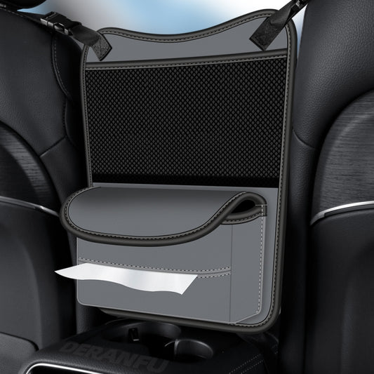 3054 Napa Texture Leather Car Center Console Storage Bag(Grey) by bashfashion