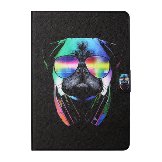 For Samsung Galaxy Tab A11+ / A9+ Colored Drawing Horizontal Flip PU Tablet Case with Sleep / Wake-up Function(Eye Dog) by bashfashion