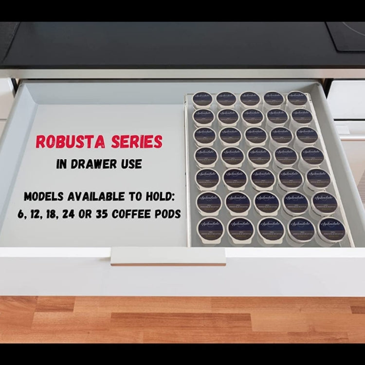 YX038 Acrylic 24 Holes Coffee Capsule Storage Display Stand by bashfashion