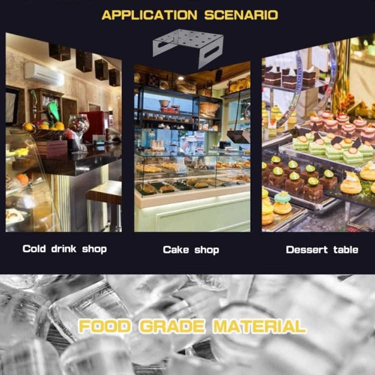 YX043 Acrylic Transparent Tui Tui Le Cake Cone Display Stand 16-hole Cupcake Display Stand by bashfashion