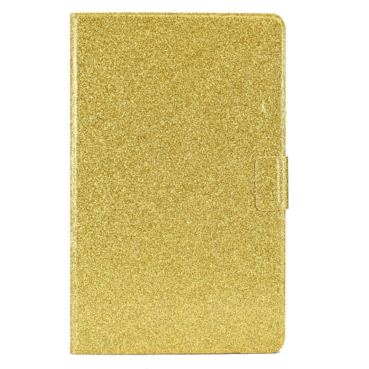 For Samsung Galaxy Tab A11 / A9 Glitter Powder Leather Tablet Case(Gold) by bashfashion