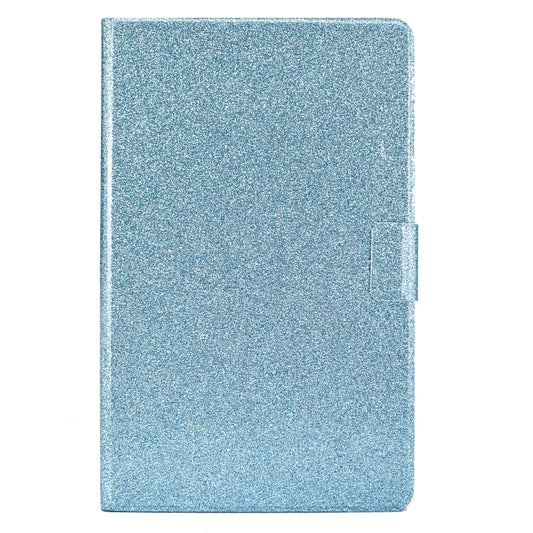For Samsung Galaxy Tab A11 / A9 Glitter Powder Leather Tablet Case(Blue) by bashfashion