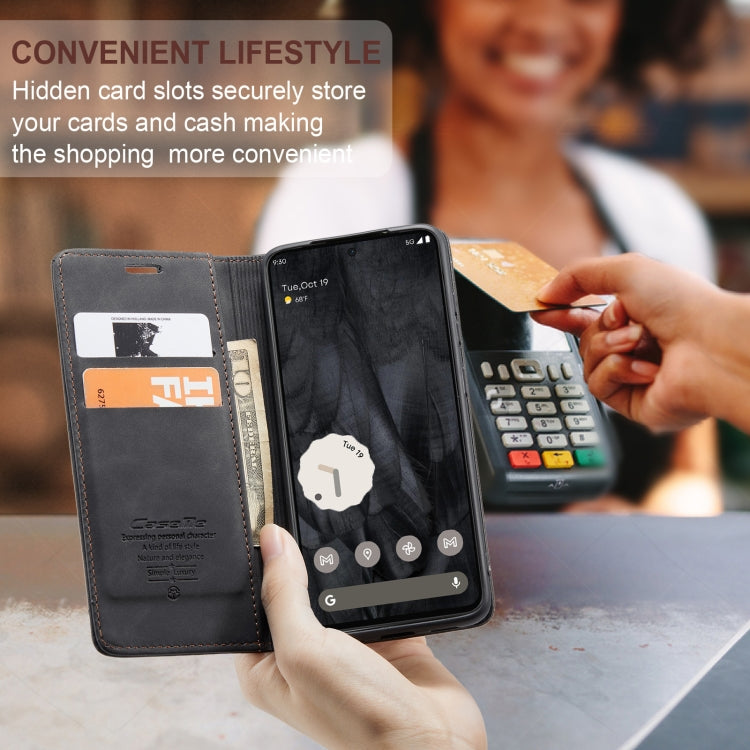 For Google Pixel 8 Pro CaseMe 013 Multifunctional Horizontal Flip Leather Phone Case(Black) by CaseMe