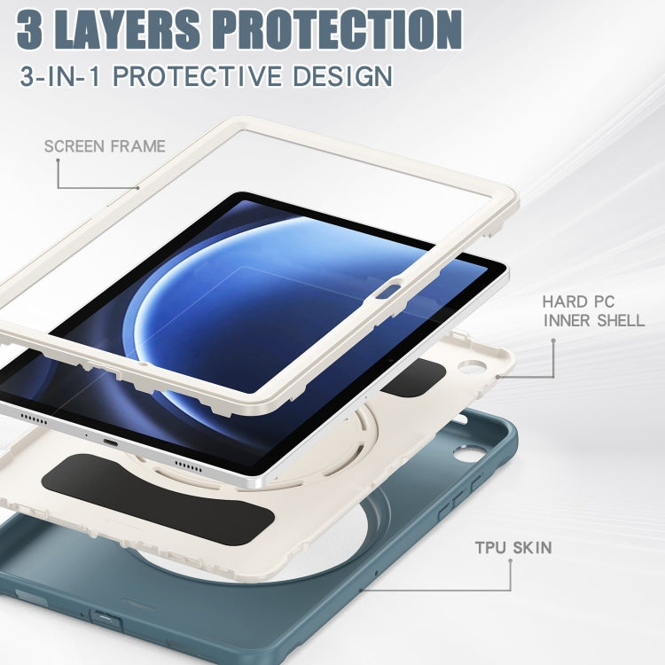 For Samsung Galaxy Tab A9+ / Tab A11+ Shockproof TPU + PC Protective Tablet Case(Cornflower Blue) by bashfashion