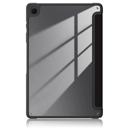 For Samsung Galaxy Tab A9+ / Tab A11+ Acrylic 3-folding Painted Smart Leather Tablet Case(Big Eyes ME) by bashfashion