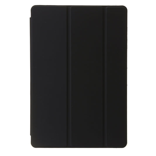 For Samsung Galaxy Tab S10 Ultra 3-Fold Clear Acrylic Leather Tablet Case(Black) by bashfashion
