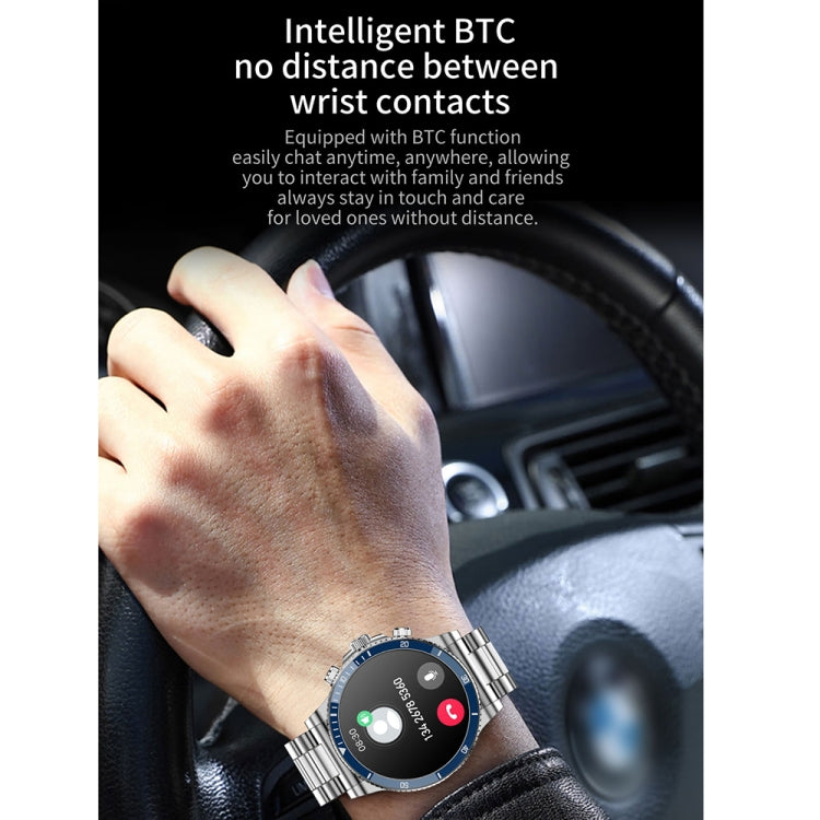 L67 Pro 1.53 inch Steel Band Smart Watch, Support Sleep / Heart Rate Monitoring(Silver) by bashfashion