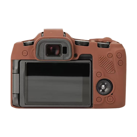 For Canon EOS R8 Soft Silicone Protective Case(Coffee) by bashfashion
