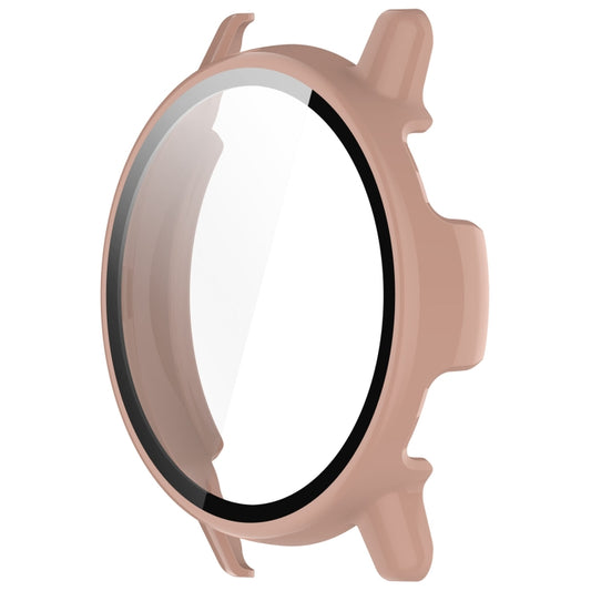 For Garmin vivoactive 5 / Active 5 PC + Tempered Film Integrated Watch Protective Case(Pink) by bashfashion