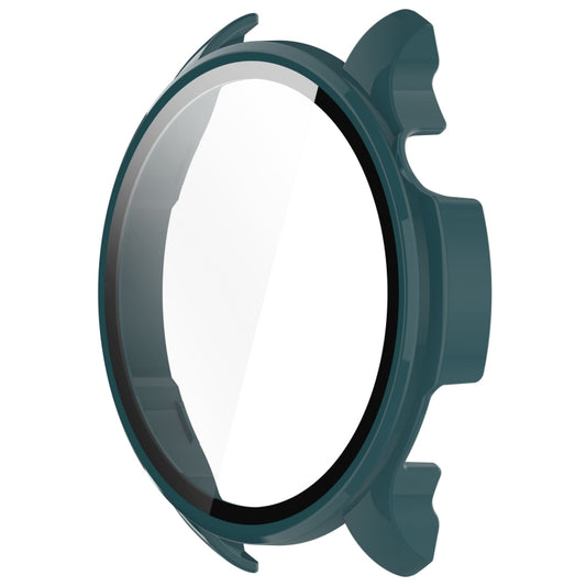 For Amazfit Balance A2286 PC + Tempered Film Integrated Watch Protective Case(Pine Green) by bashfashion