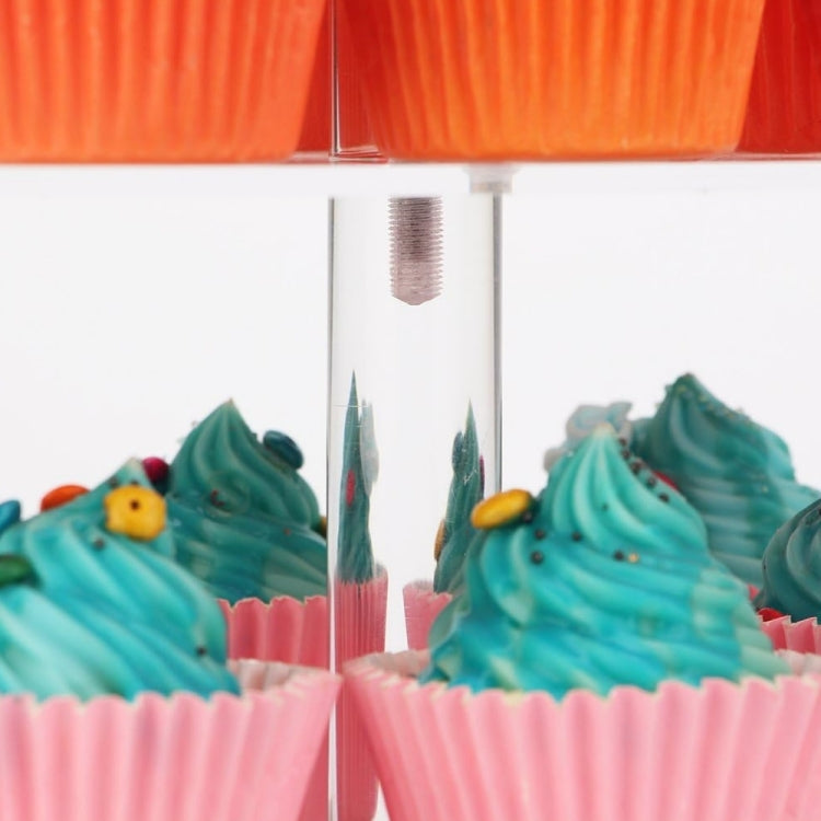 YX065 4 Tier Acrylic Square Cupcake Stand by bashfashion