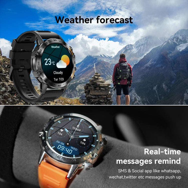 K52 1.39inch BT5.0 Smart Watch Support Heart Rate/ Sleep Detection(Black) by bashfashion