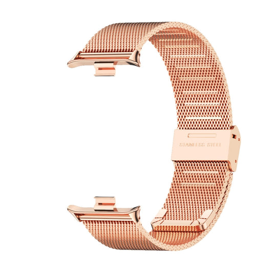 For Xiaomi Smart Band 9 Pro / 8 Pro Mijobs Milan Buckle Stainless Steel Watch Band(Rose Gold) by MIJOBS