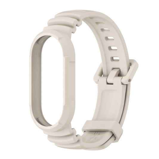 For Xiaomi Mi Band 8 MIJOBS GS Unibody Solid Color Sports Watch Band(Grey) by MIJOBS