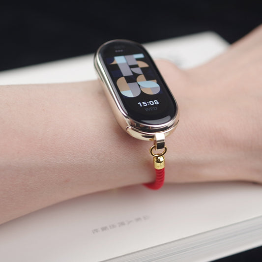 For Xiaomi Smart Band 10 / 9 / 8 Mibbs Milan Cord Bracelet Watch Band(Red) by MIJOBS