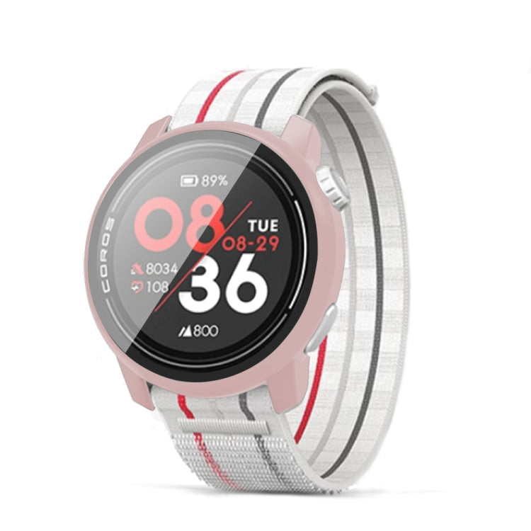 For COROS Pace 3 PC + Tempered Film Integrated Watch Protective Case(Pink) by bashfashion