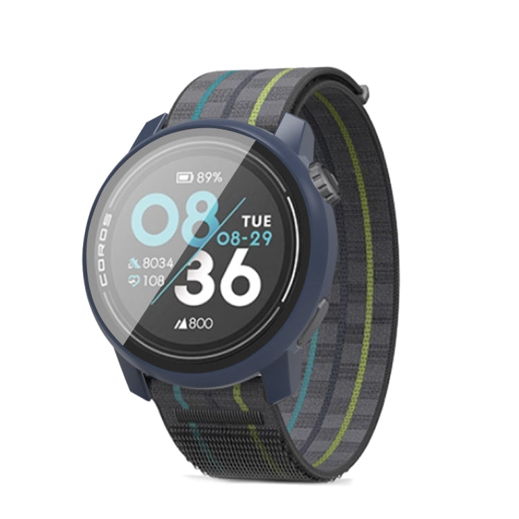 For COROS Pace 3 PC + Tempered Film Integrated Watch Protective Case(Midnight Blue) by bashfashion