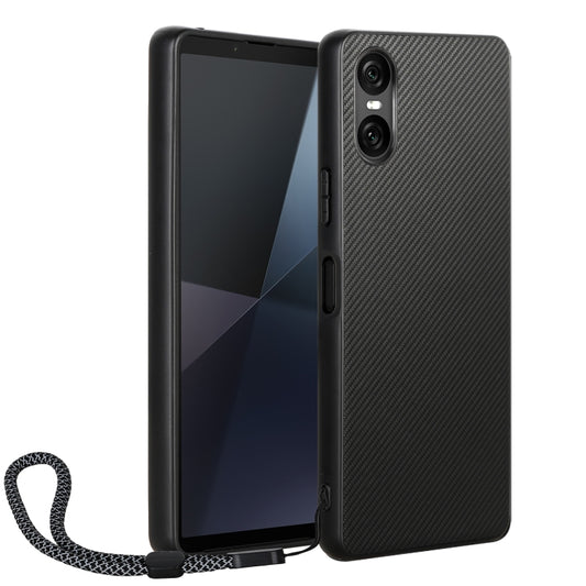 For Sony Xperia 10 VI ViLi TC Series Kevlar Carbon Fiber Texture Phone Case(Black) by ViLi