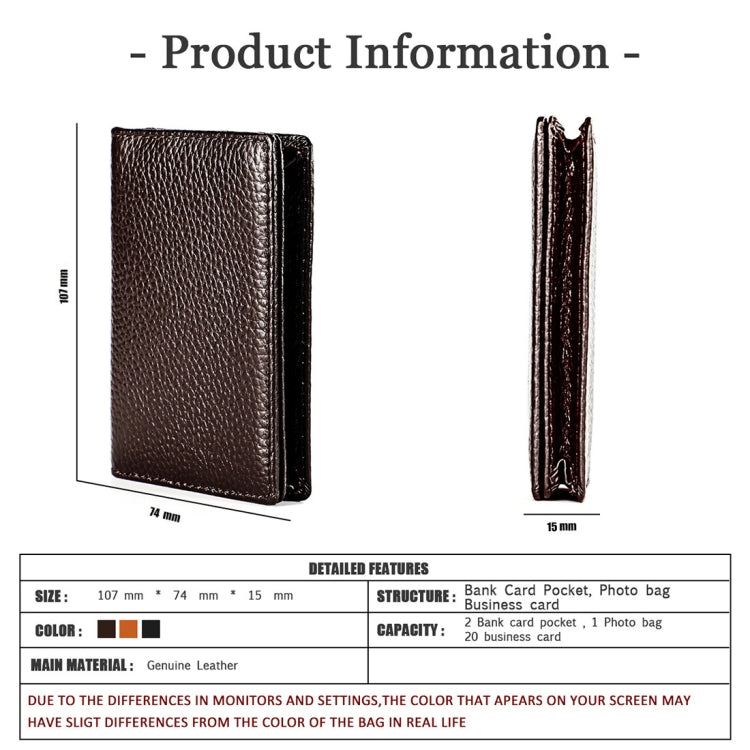 KB156 Antimagnetic RFID Men Leather Card Bag Card Holder(Brown) by bashfashion