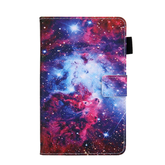 For Samsung Galaxy Tab A11+ / A9+ Colored Drawing Leather Tablet Case(Starry Sky) by bashfashion
