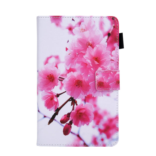 For Samsung Galaxy Tab A11 / A9 Colored Drawing Leather Tablet Case(Cherry Blossom) by bashfashion