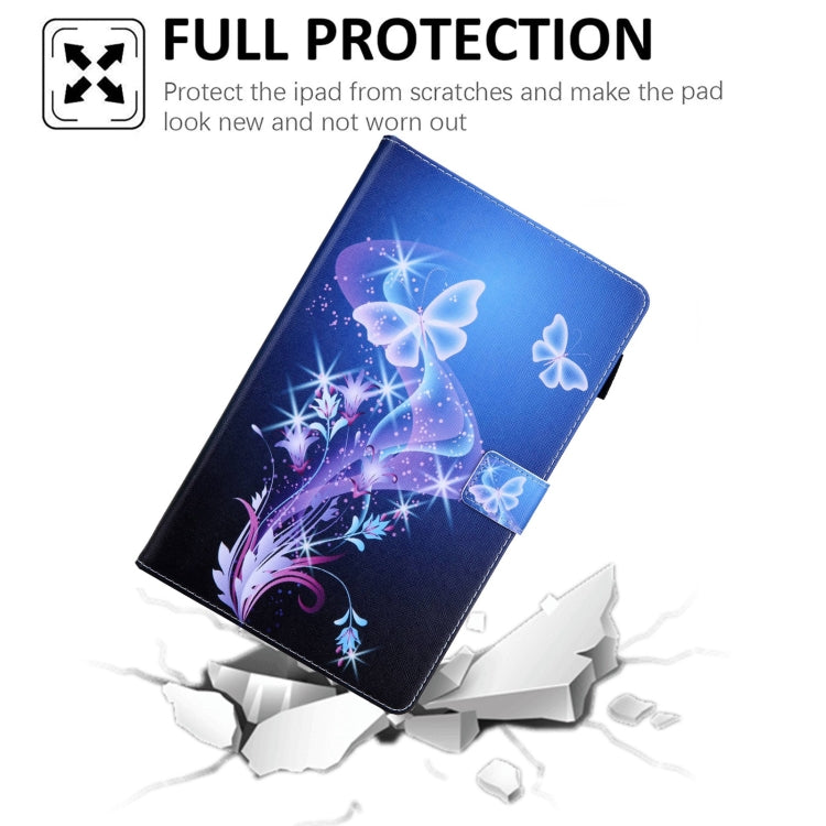 For Samsung Galaxy Tab A11+ / A9+ Colored Drawing Leather Tablet Case(Fantasy Butterfly) by bashfashion