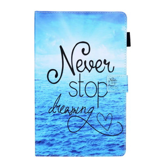 For Samsung Galaxy Tab A11 / A9 Colored Drawing Leather Tablet Case(Never Stop) by bashfashion