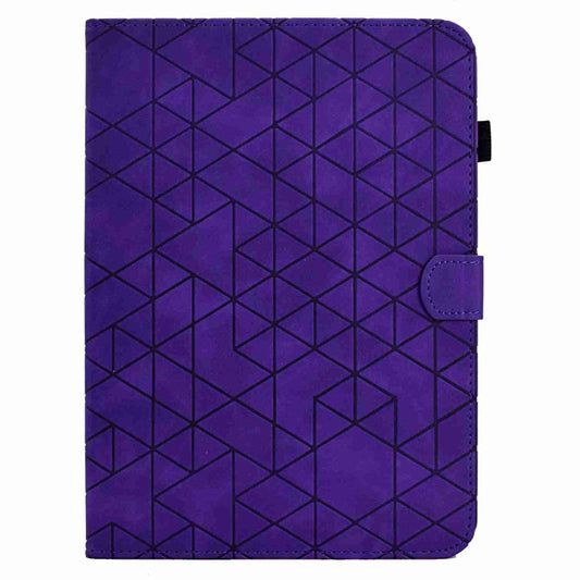 For Samsung Galaxy Tab S7 / S8 Rhombus TPU Smart Leather Tablet Case(Purple) by bashfashion
