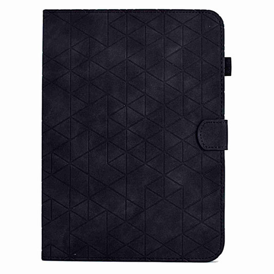 For Samsung Galaxy Tab A7 10.4 2020 T500 Rhombus TPU Smart Leather Tablet Case(Black) by bashfashion